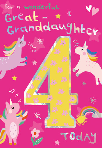 Picture of GREAT GRANDDAUGHTER 4TH BIRTHDAY